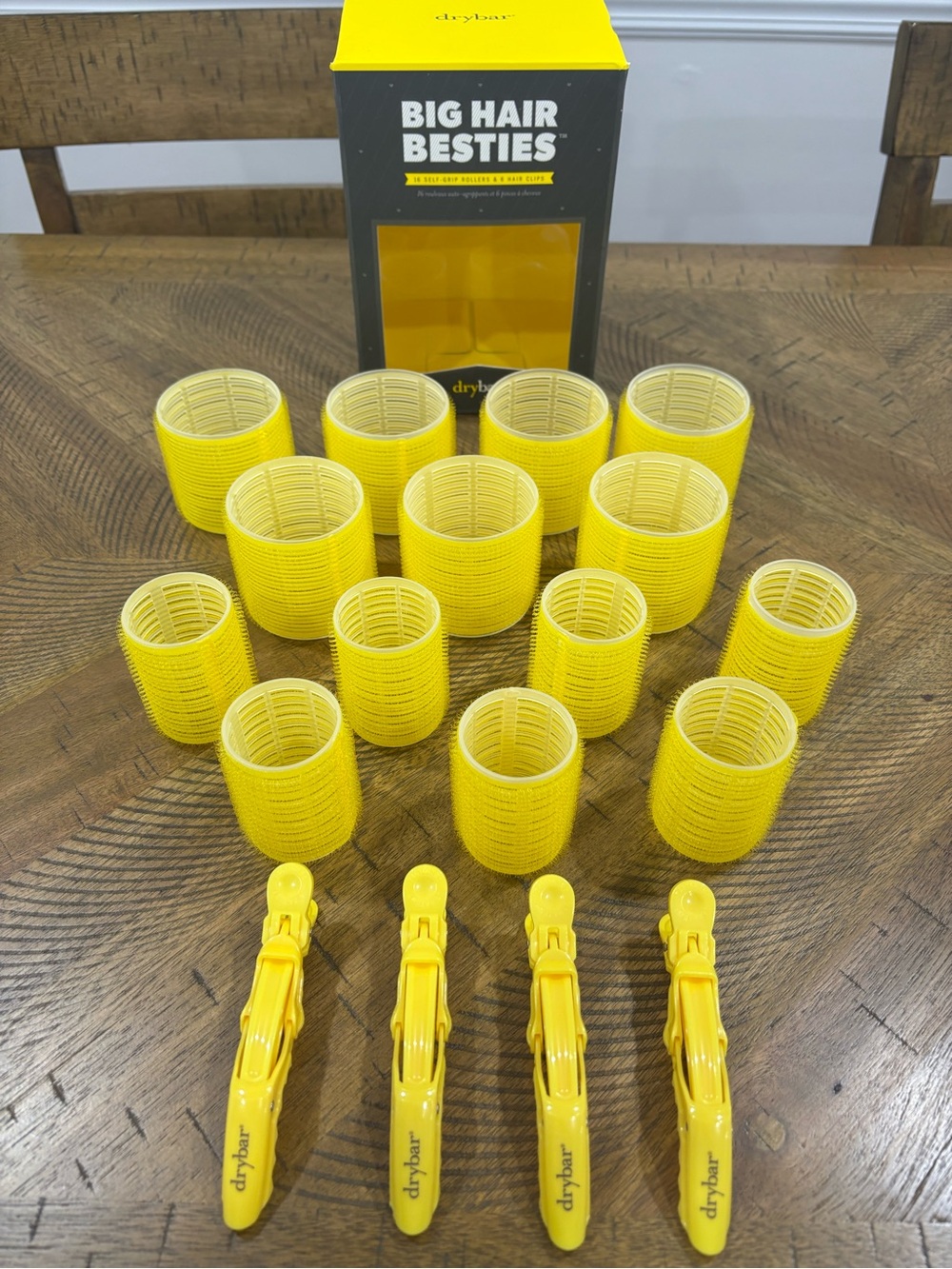 Big Hair Besties - Yellow Hair Rollers and Clips